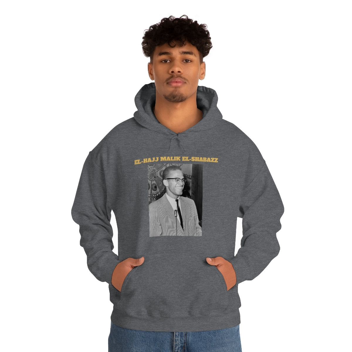 El-Hajj Malik El-Shabazz - Heavy Blend™ Hooded Sweatshirt